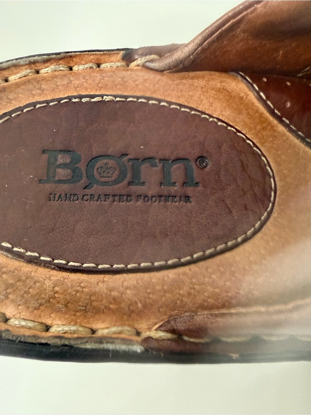 Born Brown Leather Slip-On Clog Size 9 - Picture 10 of 14